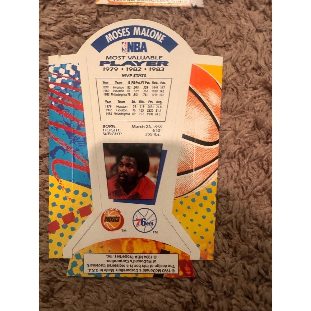 1993 McDonald's Nothing But Net MVPs Complete 6 Card‎ Set Michael Jordan